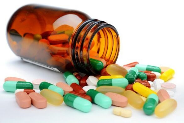 comprimidos e cápsulas para o tratamento da prostatite
